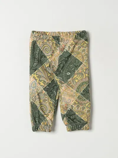 Etro Babies' Pants  Kids Color Green In Grün