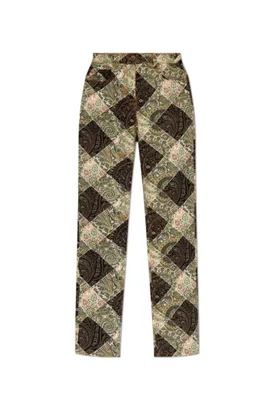 Etro Patterned Straight Leg Jeans In Multi