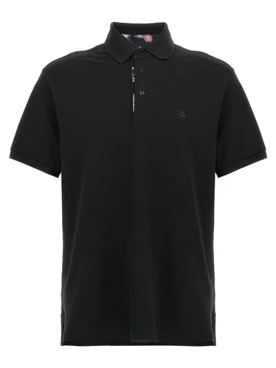 Etro Pegaso Polo In Black