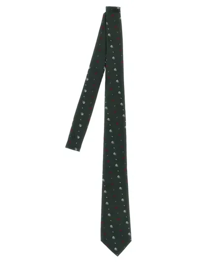 Etro Pegaso Tie In Green