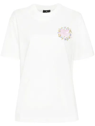 Etro Camiseta - Blanco In Bianco