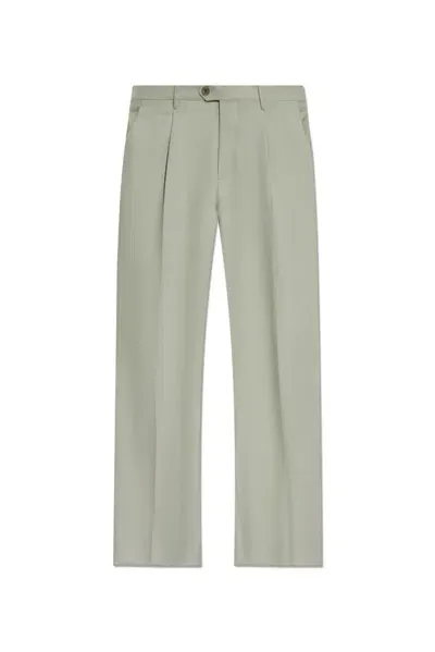 Etro Pleat Detailed Tailored Trousers In Beige