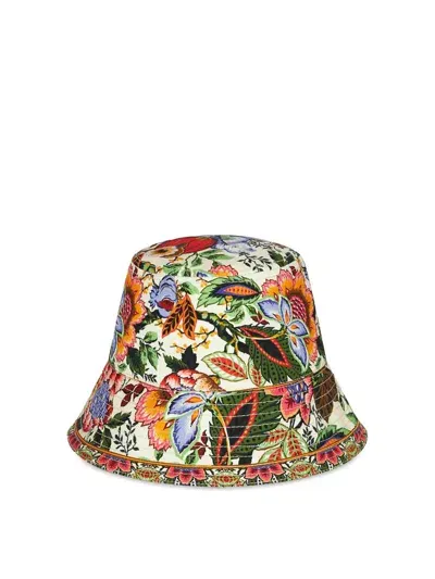 Etro Printed Bucket Hat In Multicolour