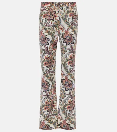 Etro Paisley-print Straight-leg Jeans In Stampa F.do Beige