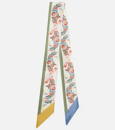 Etro Printed Silk Scarf In Multi