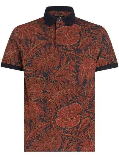 Etro Polo Roma In Red