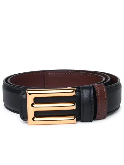 Etro Reversibile Buckle Belt In Nero