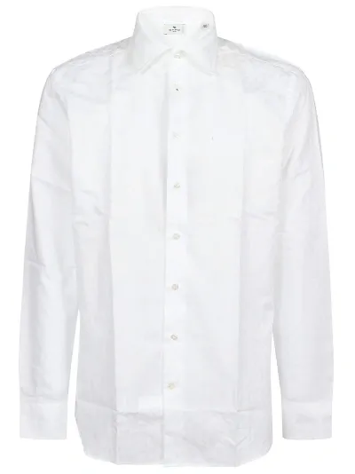 Etro Roma Long Sleeve Shirt In White