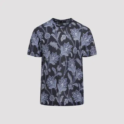 Etro Tshirt Roma In Black