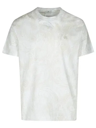 Etro Optical White Cotton Roma T-shirt