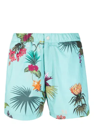 Etro Floral-print Swim Shorts In Pastel