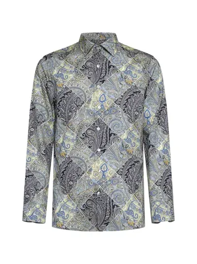 Etro Shirt In Blue,multicolor