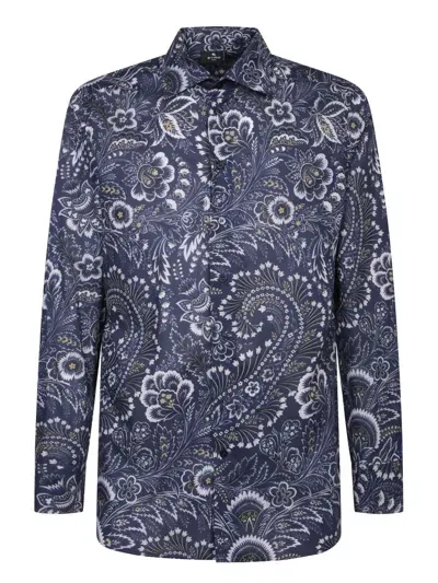 Etro Shirts In Blue