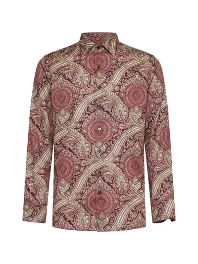 Etro Paisley In Burgundy,multicolor