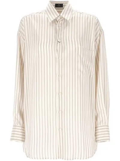 Etro Shirts In Nude & Neutrals