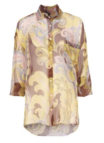 Etro Silk Shirt In Multicolor