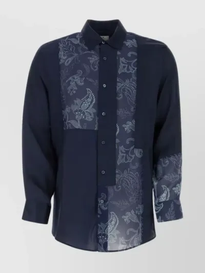 Etro Camicia Patch In Blue