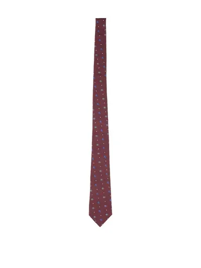 Etro Silk Tie In Multicolour