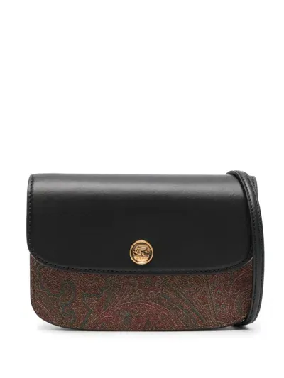 Etro Small Essential Crossbody Bag In Schwarz