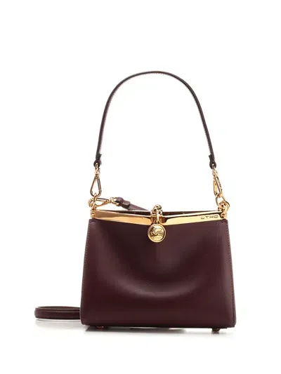 Etro Vela Small Shoulder Bags Bordeaux