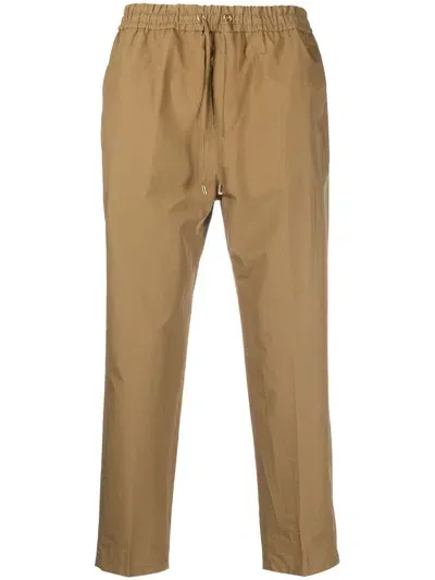 Etro Straight-leg Cropped Trousers In Beige