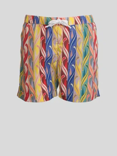 Etro Summer Swimsuit For Children In Brown