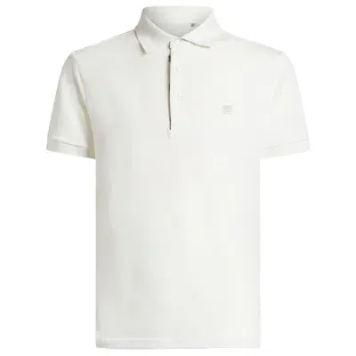 Etro Pegaso-embroidered Polo Shirt In White