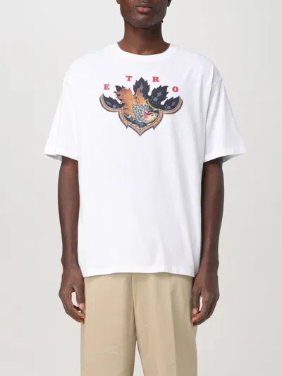 Etro T-shirt  Men Color White In Weiss