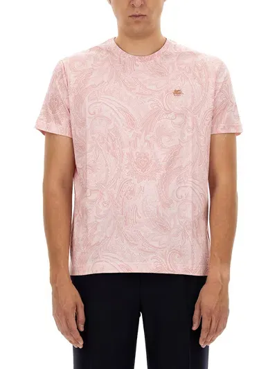 Etro T-shirt "rome" In Pink