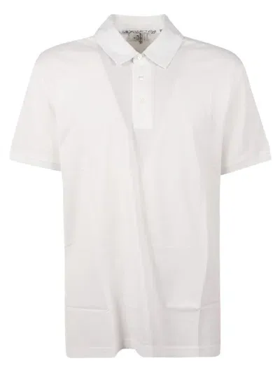 Etro Logo Embroidered Regular Polo Shirt In White