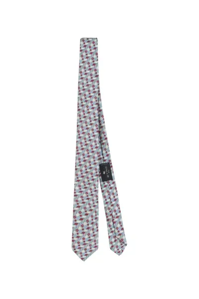 Etro Tie In Clear Blue