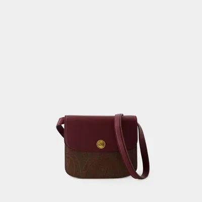 Etro Tracolla Crossbody -  - Leather - Burgundy