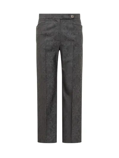 Etro Trouser In Grigio Scuro