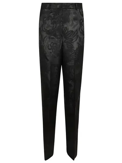 Etro Trousers In Black