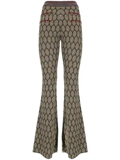 Etro Trousers In Green