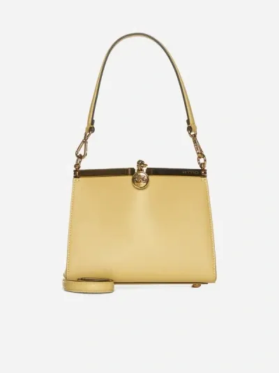 Etro Medium Vela Leather Shoulder Bag In Cream Yellow