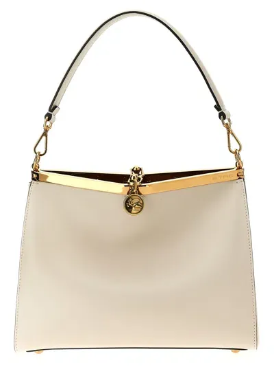 Etro 'vela' Medium Shoulder Bag In White