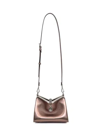 Etro Vela Small Leather Shoulder Bag In Gold