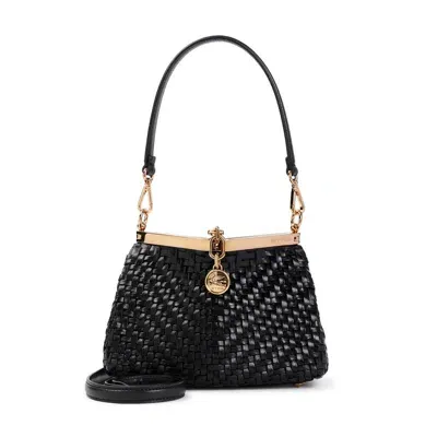 Etro Vela Small Shoulder Bag In Black