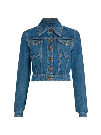 Etro Cropped Denim Jacket