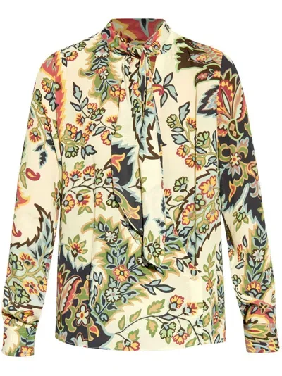 Etro Women's Printed Shirt In Beige