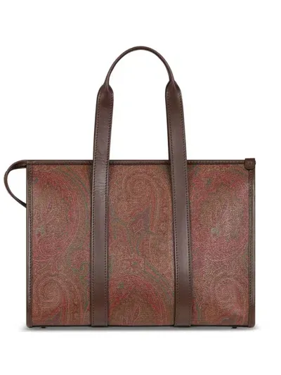 Etro Borsa Tote Bauletto Arnica Media In Marrone