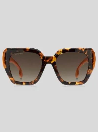 Etro Paisley-sonnenbrille In Braun