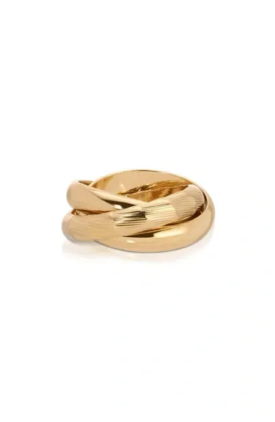 Ettika Don't Get It Twisted Ring In Gold