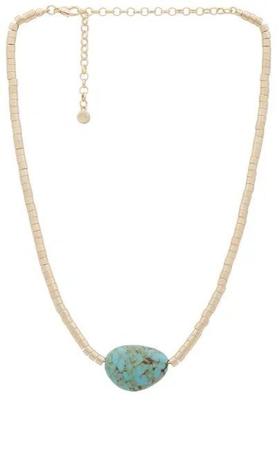 Ettika Liquid Gold And Turquoise Necklace