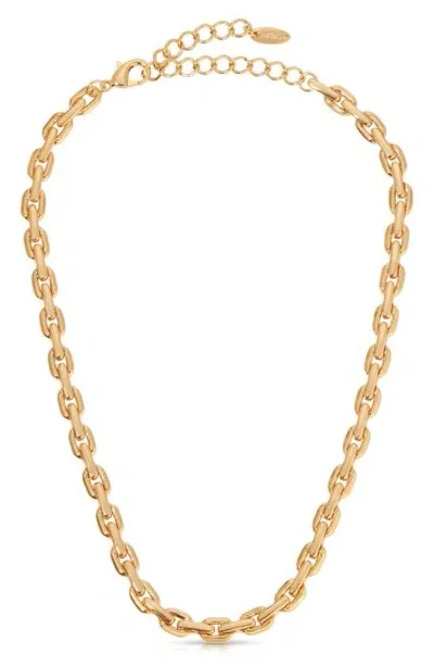 Ettika Oval Chain Necklace In Gold