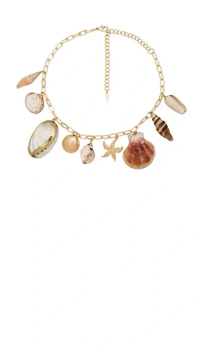 Ettika Private Island Assorted Shell Necklace In 金色