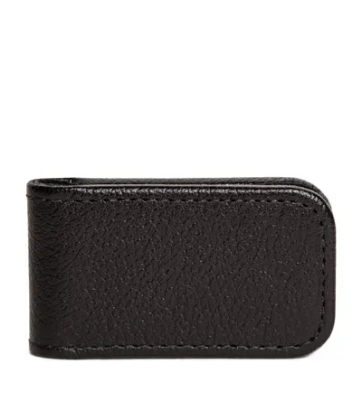 Ettinger Leather Capra Money Clip In Black