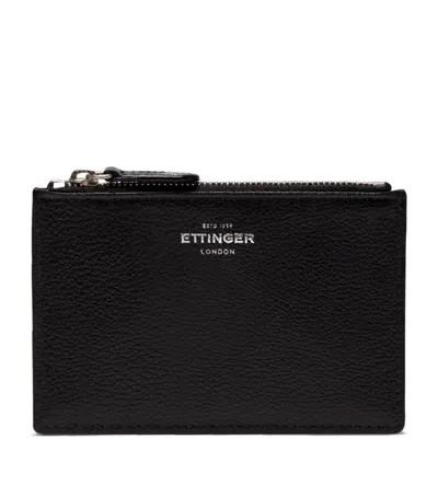 Ettinger Mini Leather Capra Travel Pouch In Black