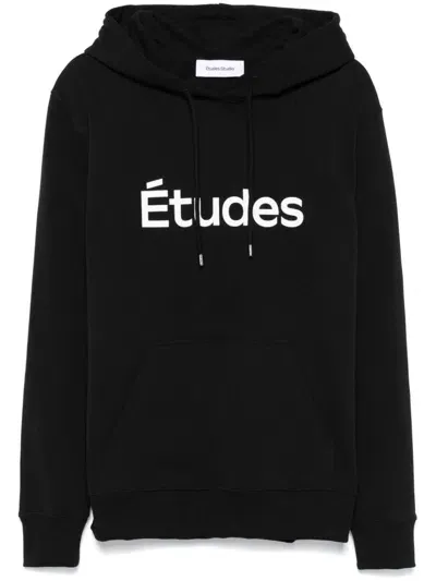 Etudes Studio Logo-print Hoodie In Black